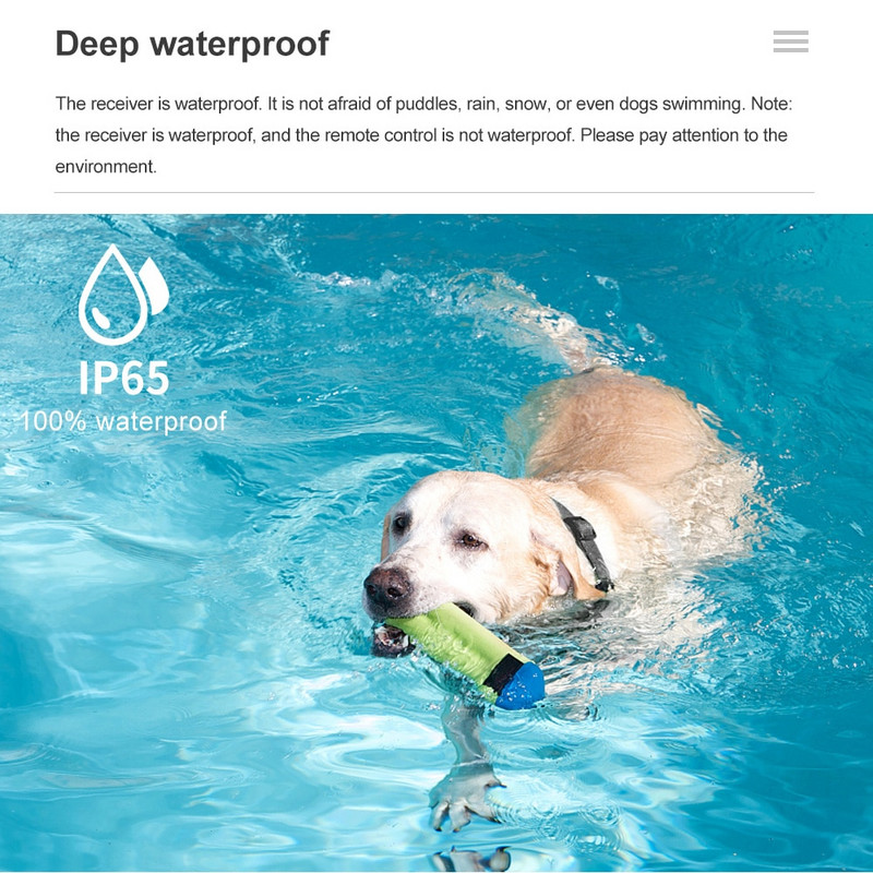 2000 m elektrinis šunų dresavimo antkaklis, atsparus vandeniui, įkraunamas naminių gyvūnėlių žievėjimo kontrolės antkaklis elektrinis amortizatorius