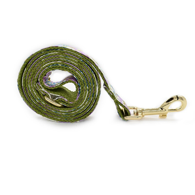 Arc personalizat guler de câine lesă cu metal auriu cataramă reglabilă papion guler pentru animale de companie curele de lesă accesorii pentru câini de bună calitate