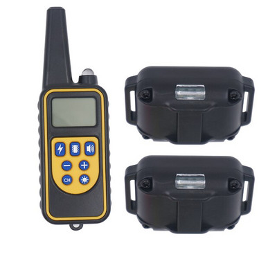 800M κολάρο εξοπλισμού εκπαίδευσης σκύλων Επαγγελματική αλυσίδα για 3 σκύλους Μικρό μεγάλο γάβγισμα με τηλεχειριστήριο 3 τρόπων εκπαίδευσης σκύλων