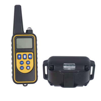 800M κολάρο εξοπλισμού εκπαίδευσης σκύλων Επαγγελματική αλυσίδα για 3 σκύλους Μικρό μεγάλο γάβγισμα με τηλεχειριστήριο 3 τρόπων εκπαίδευσης σκύλων