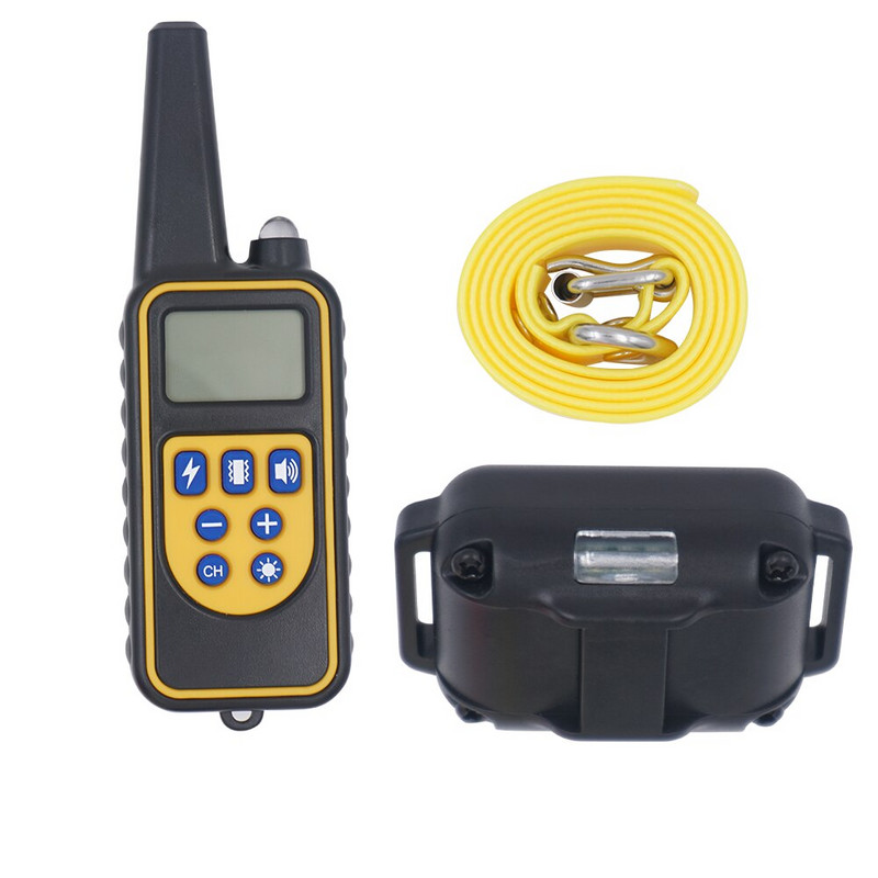 800M κολάρο εξοπλισμού εκπαίδευσης σκύλων Επαγγελματική αλυσίδα για 3 σκύλους Μικρό μεγάλο γάβγισμα με τηλεχειριστήριο 3 τρόπων εκπαίδευσης σκύλων