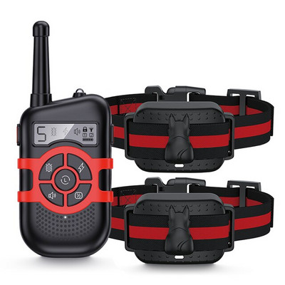 Täiustatud 300 m koerte treenimisrihm Kaugjuhtimispult Elektrišoki vibratsiooniheli lukuga väikestele suurtele koertele treeningtarvikud