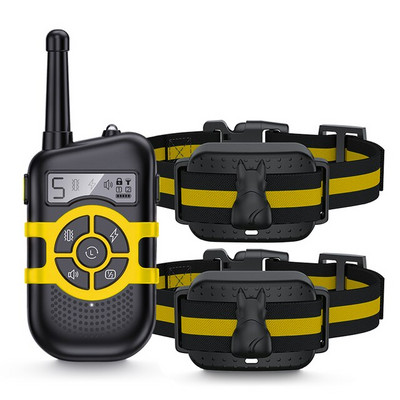 Täiustatud 300 m koerte treenimisrihm Kaugjuhtimispult Elektrišoki vibratsiooniheli lukuga väikestele suurtele koertele treeningtarvikud