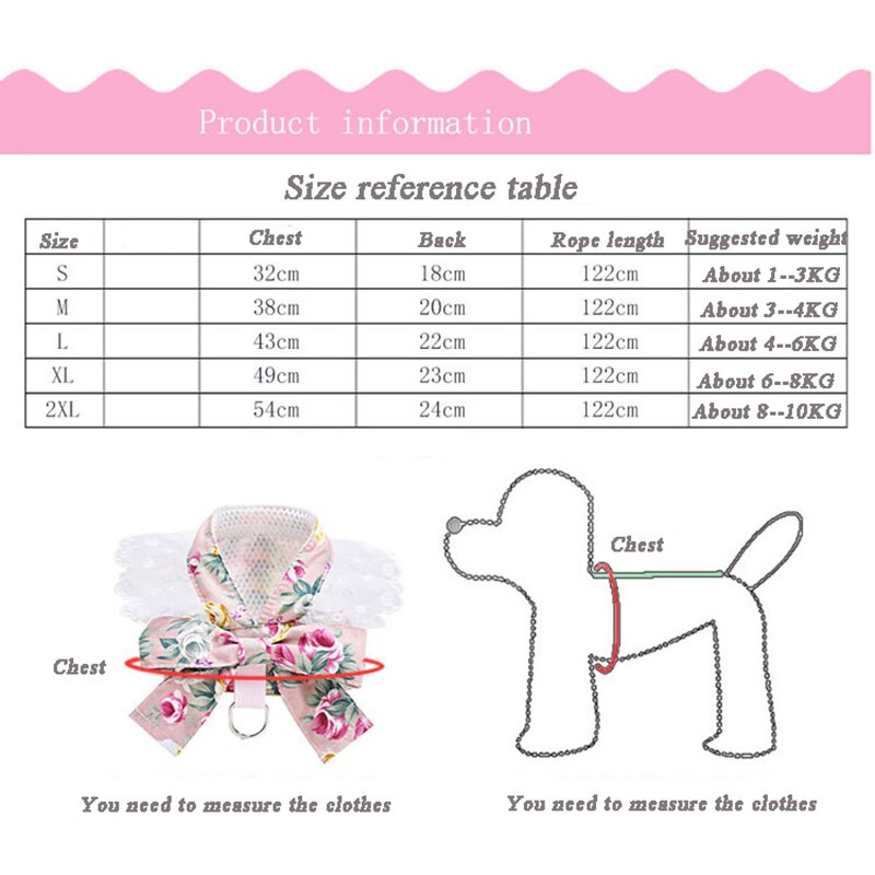 Kućni ljubimac Pas Uzica Remen Odijelo Slatki ljubimac Prsluk Odjeća Haljina Štene Mačić Mačka Čipkana ogrlica Medo Chihuahua Dog Accessoires Chihuahua