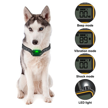 Επαναφορτιζόμενο Ηλεκτρικό Κολάρο 800m με Οθόνη LCD IP67 Αδιάβροχο Τηλεχειριστήριο Εκπαιδευτικό κολάρο κατοικίδιων σκύλων για σκύλους όλων των μεγεθών