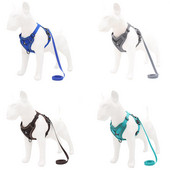 Ham pentru câini, respirabil, reflectorizant, pentru animale de companie, în stil vestă, vestă reglabilă pentru câini cu lesă, accesorii pentru antrenament