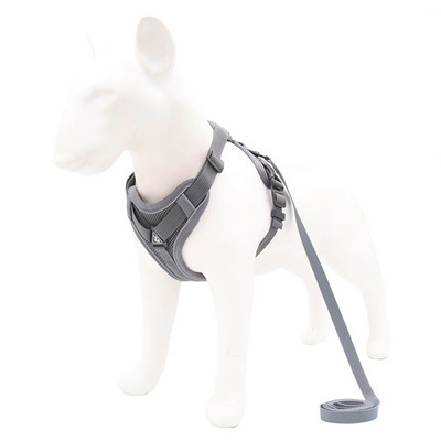 Ham pentru câini, respirabil, reflectorizant, pentru animale de companie, în stil vestă, vestă reglabilă pentru câini cu lesă, accesorii pentru antrenament