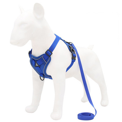 Ham pentru câini, respirabil, reflectorizant, pentru animale de companie, în stil vestă, vestă reglabilă pentru câini cu lesă, accesorii pentru antrenament