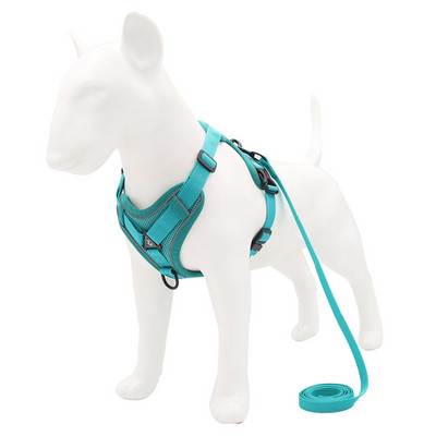 Ham pentru câini, respirabil, reflectorizant, pentru animale de companie, în stil vestă, vestă reglabilă pentru câini cu lesă, accesorii pentru antrenament