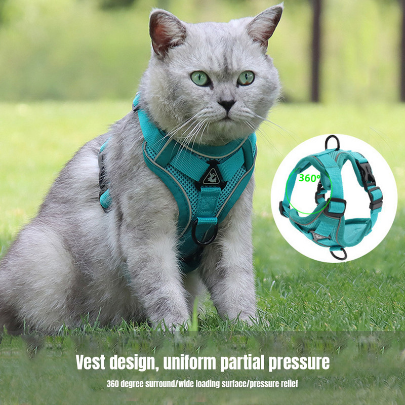 Ham pentru câini, respirabil, reflectorizant, pentru animale de companie, în stil vestă, vestă reglabilă pentru câini cu lesă, accesorii pentru antrenament