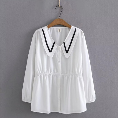 Moekas rasedate särk V-kaelusega ja pikkade varrukatega