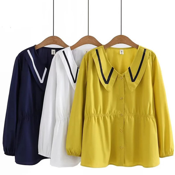 Moekas rasedate särk V-kaelusega ja pikkade varrukatega