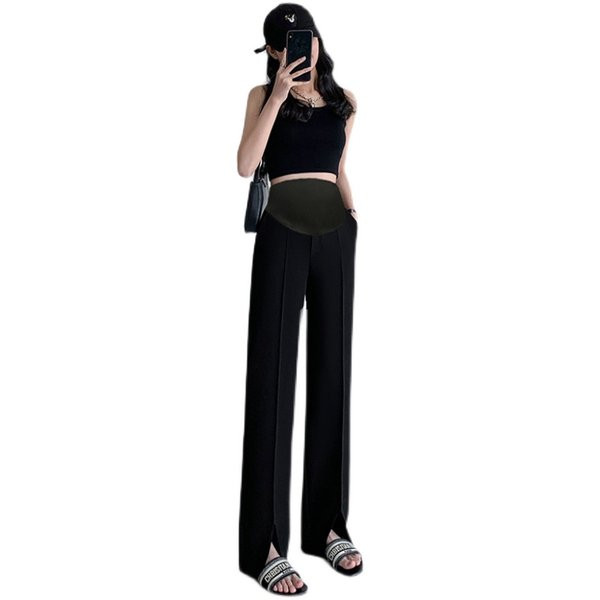 Laisvalaikio moteriškos kelnės su skeltuku