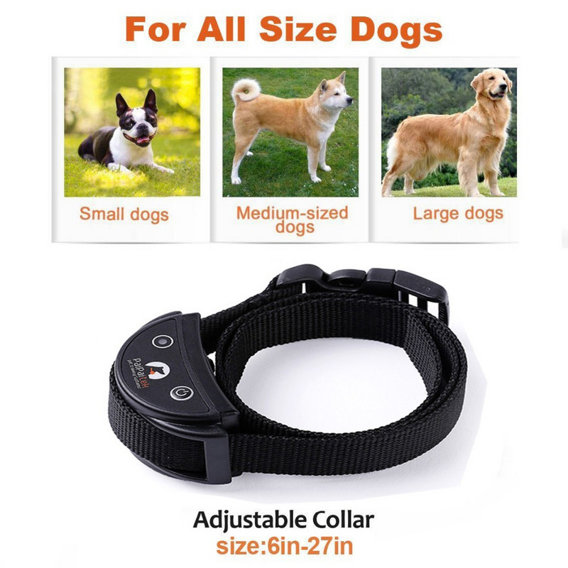 Εκπαιδευτικό κολάρο κραδασμών για σκύλους Εκπαιδευτής κραδασμών με τηλεχειριστήριο, επαναφορτιζόμενο αδιάβροχο αντιφλεγμονώδες κολάρο απωθητικό σκύλων