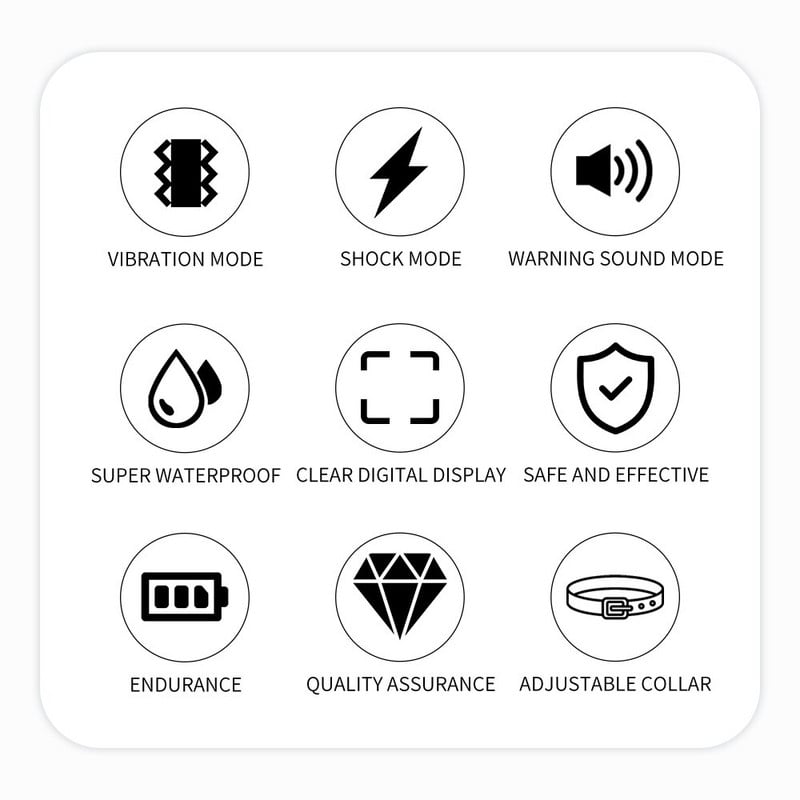 LCD elektriline koerte treeningkaelarihm, automaatne veekindel laetav antiBark koerte treeningkaelarihm vibratsiooniheliga