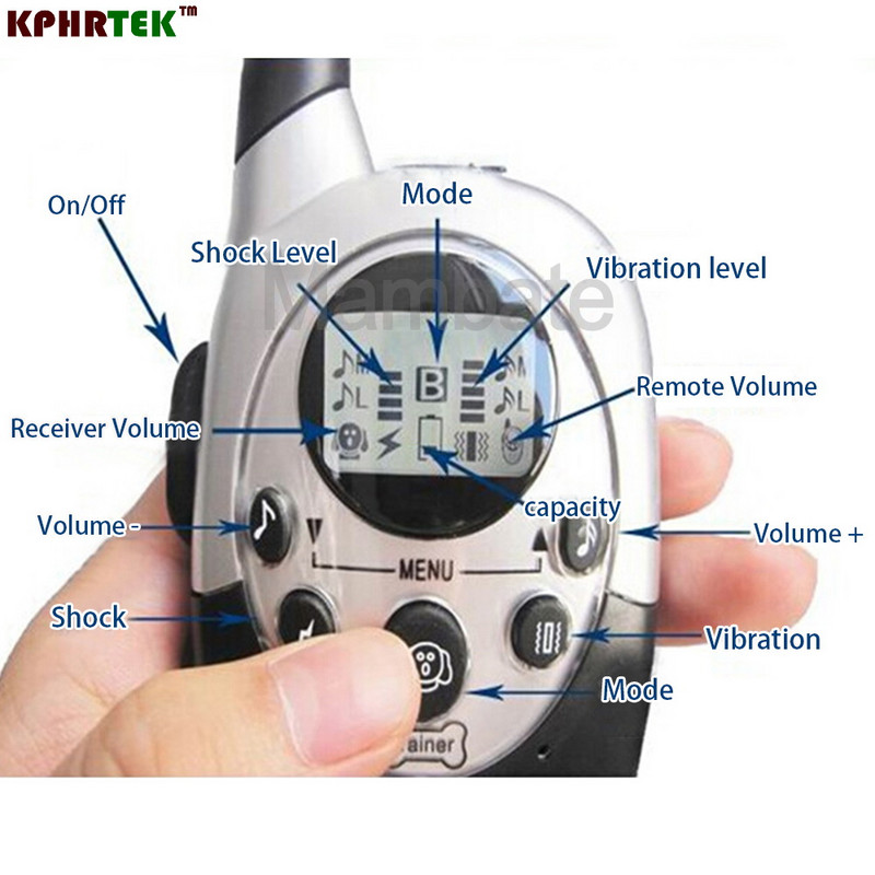 Guler pentru semnal sonor cu telecomandă LCD reîncărcabilă, rezistent la apă, în limita a 1000 M BNF