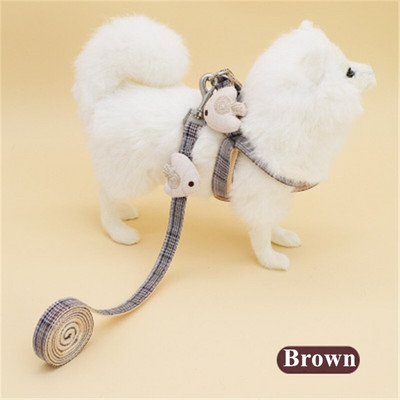 Guler și vestă pentru animale de companie drăguț, cufăr pentru pisici și câini, mic, mediu, șnur, set de 2 piese