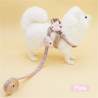 Guler și vestă pentru animale de companie drăguț, cufăr pentru pisici și câini, mic, mediu, șnur, set de 2 piese