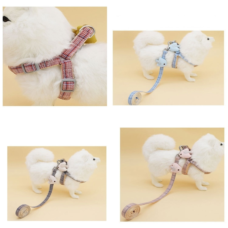 Guler și vestă pentru animale de companie drăguț, cufăr pentru pisici și câini, mic, mediu, șnur, set de 2 piese