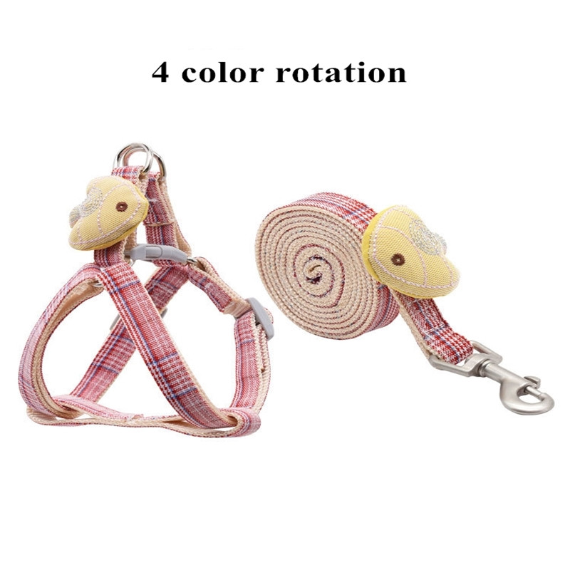 Guler și vestă pentru animale de companie drăguț, cufăr pentru pisici și câini, mic, mediu, șnur, set de 2 piese