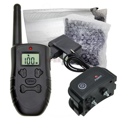 Drop Shipping, αδιάβροχο τηλεχειριστήριο, ηλεκτρονικό κολάρο εκπαίδευσης σκύλων, ενσωματωμένο σε επαναφορτιζόμενη μπαταρία με κρουστικό ήχο κραδασμών 34e