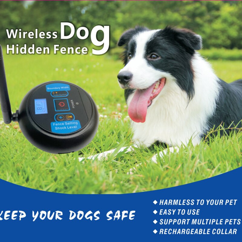 Lemmikloomakoerte juhtmeta signaalisaatja elektrišoki koerte koolituse kaelarihm juhtmevaba vibratsiooniga elektritara piiramise süsteem