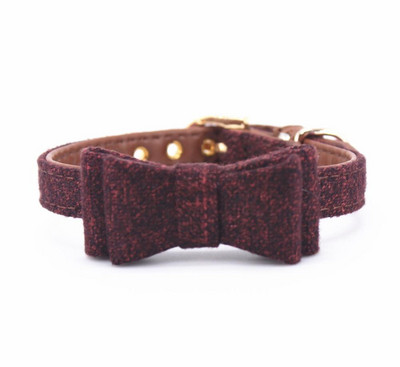 Μάλλινο λινό παπιγιόν γιακά σκύλου Κολάρο γάτας για όλες τις γάτες και μικρομεσαίου μεγέθους σκύλους και λουρί γάτας Λουρί σκύλου