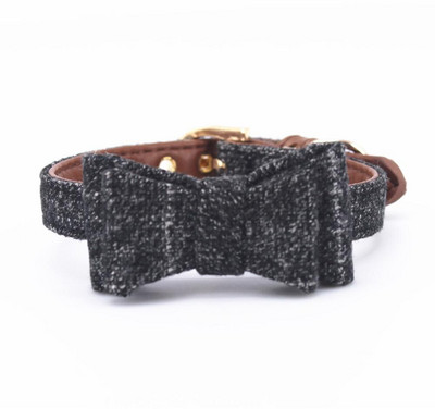 Μάλλινο λινό παπιγιόν γιακά σκύλου Κολάρο γάτας για όλες τις γάτες και μικρομεσαίου μεγέθους σκύλους και λουρί γάτας Λουρί σκύλου