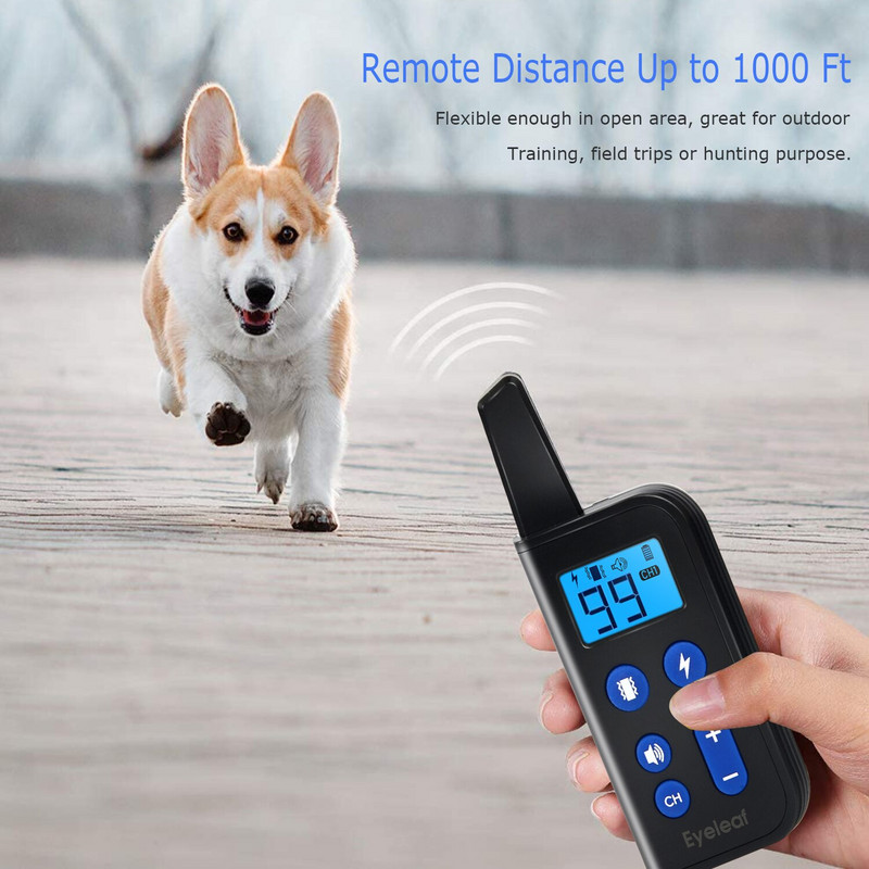 Koerte koolitus elektrišokk E kaelarihm haukumiskäitumise treenimine kaugjuhtimispuldiga suurte ja keskmiste väikeste koerte treenimiseks