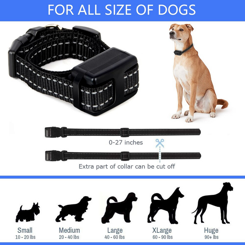 Koerte koolitus elektrišokk E kaelarihm haukumiskäitumise treenimine kaugjuhtimispuldiga suurte ja keskmiste väikeste koerte treenimiseks