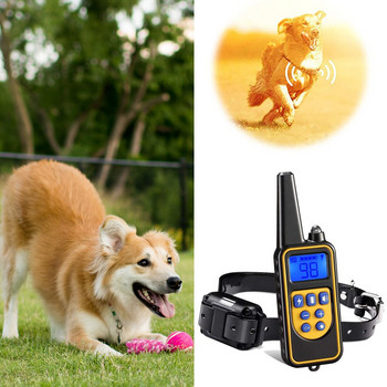 Електрически нашийник за обучение на кучета против лай, дистанционно управление за домашни любимци, LCD вибрационен нашийник, устройство против лай за домашни любимци, треньор