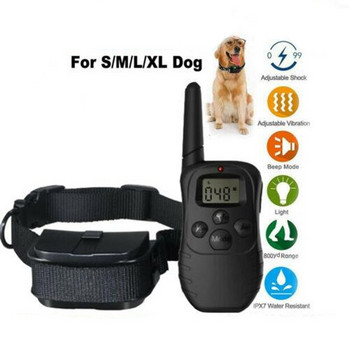 998D-1 300M нашийник за трениране на домашни кучета против лай с LCD дисплей, контрол на ударите, водоустойчив, спиращ лаенето, оборудване за обучение на кучета