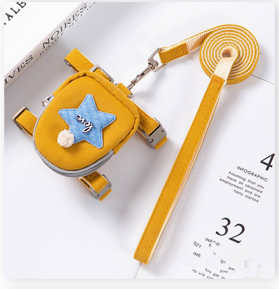 set ham și lesă pentru câini ham pentru câini ham pentru căței cu geantă pentru plimbări câini hamuri și lese cu rucsac accesorii pentru animale de companie