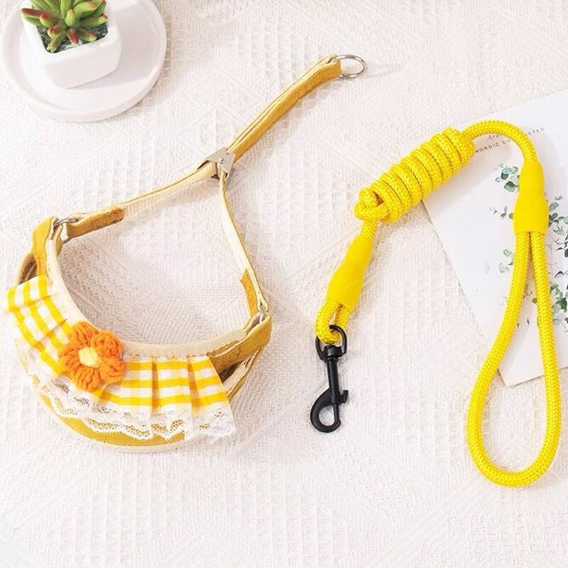 Curea pentru piept pentru câine Lesă pentru câine Curea drăguță pentru piept cireș, pisică de pluș, câine mic, lanț pentru câini, articole pentru animale de companie, frânghie pentru câini, accesorii pentru câini