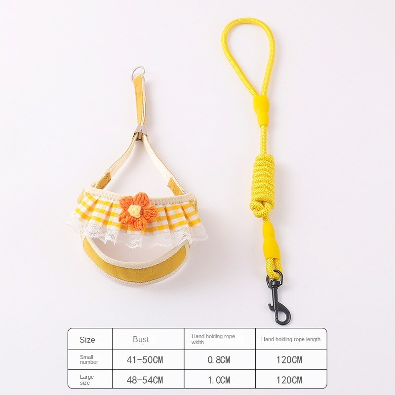 Curea pentru piept pentru câine Lesă pentru câine Curea drăguță pentru piept cireș, pisică de pluș, câine mic, lanț pentru câini, articole pentru animale de companie, frânghie pentru câini, accesorii pentru câini