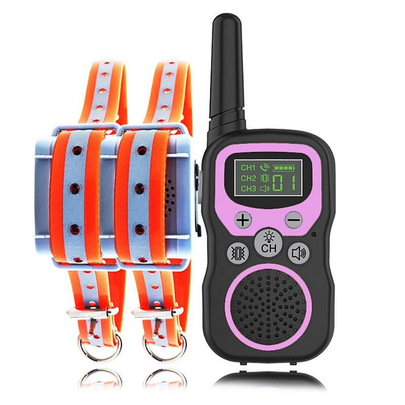 Kahele koerale Lemmikloomade hääletreener, 1500 m vahemaa, sisetelefon, koeratreening, haukumiskaitse, elektrilöögita haukumiskaitse kaelarihm