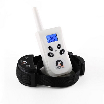 Ηλεκτρικά περιλαίμια εκπαίδευσης κατοικίδιων με κολάρο κατά του φλοιού σκύλων με τηλεχειριστήριο για σκύλους μικρού/μεσαίου μεγέθους Επαναφορτιζόμενα αδιάβροχα εύρους 550 yd