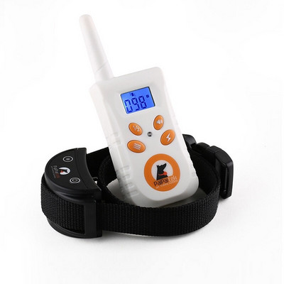 Ηλεκτρικά περιλαίμια εκπαίδευσης κατοικίδιων με κολάρο κατά του φλοιού σκύλων με τηλεχειριστήριο για σκύλους μικρού/μεσαίου μεγέθους Επαναφορτιζόμενα αδιάβροχα εύρους 550 yd