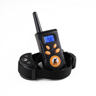 Ηλεκτρικά περιλαίμια εκπαίδευσης κατοικίδιων με κολάρο κατά του φλοιού σκύλων με τηλεχειριστήριο για σκύλους μικρού/μεσαίου μεγέθους Επαναφορτιζόμενα αδιάβροχα εύρους 550 yd