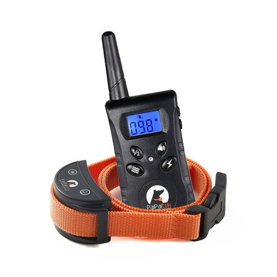 Ηλεκτρικά περιλαίμια εκπαίδευσης κατοικίδιων με κολάρο κατά του φλοιού σκύλων με τηλεχειριστήριο για σκύλους μικρού/μεσαίου μεγέθους Επαναφορτιζόμενα αδιάβροχα εύρους 550 yd
