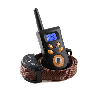 Ηλεκτρικά περιλαίμια εκπαίδευσης κατοικίδιων με κολάρο κατά του φλοιού σκύλων με τηλεχειριστήριο για σκύλους μικρού/μεσαίου μεγέθους Επαναφορτιζόμενα αδιάβροχα εύρους 550 yd