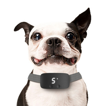 Οθόνη αφής Αυτόματος έλεγχος κολάρο εκπαίδευσης σκύλων USB Επαναφορτιζόμενο αδιάβροχο ηλεκτρικό κολάρο Συσκευή κατά του γαβγίσματος για γάτες σκύλους