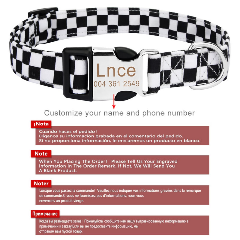 Koera kaelarihma ja jalutusrihma komplekt, pehme reguleeritav turvapandlaga koera kaelarihm, nimesildi ID sildi kaelarihmad suurtele keskmise suurusega väikestele koertele