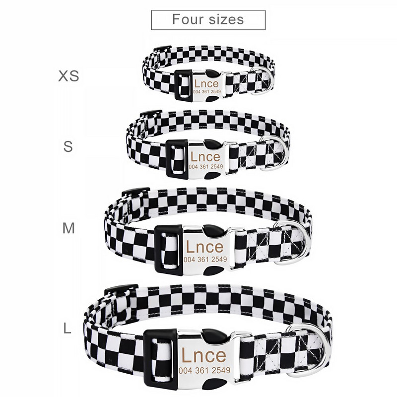 Koera kaelarihma ja jalutusrihma komplekt, pehme reguleeritav turvapandlaga koera kaelarihm, nimesildi ID sildi kaelarihmad suurtele keskmise suurusega väikestele koertele