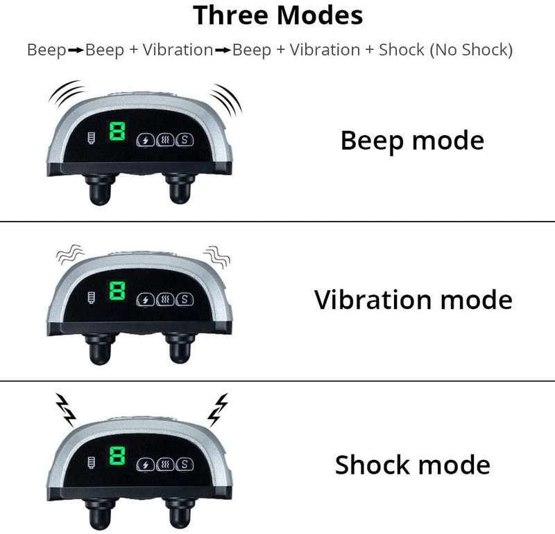 9 taset reguleeritav turvaline koerte repeller Koera haukumata kaelarihm Automaatne efektiivne laetav elektriline koera haukumisamortisaatori kaelarihm