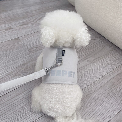 Σετ αντανακλαστικού γιλέκου με λουρί σκύλου 3 χρωμάτων για κουτάβι Μικρή στολή για κατοικίδιο ζώο από μολύβδινο λουρί στήθους Pet Shop Προϊόντα για σκύλους Σετ λουριών σκύλου