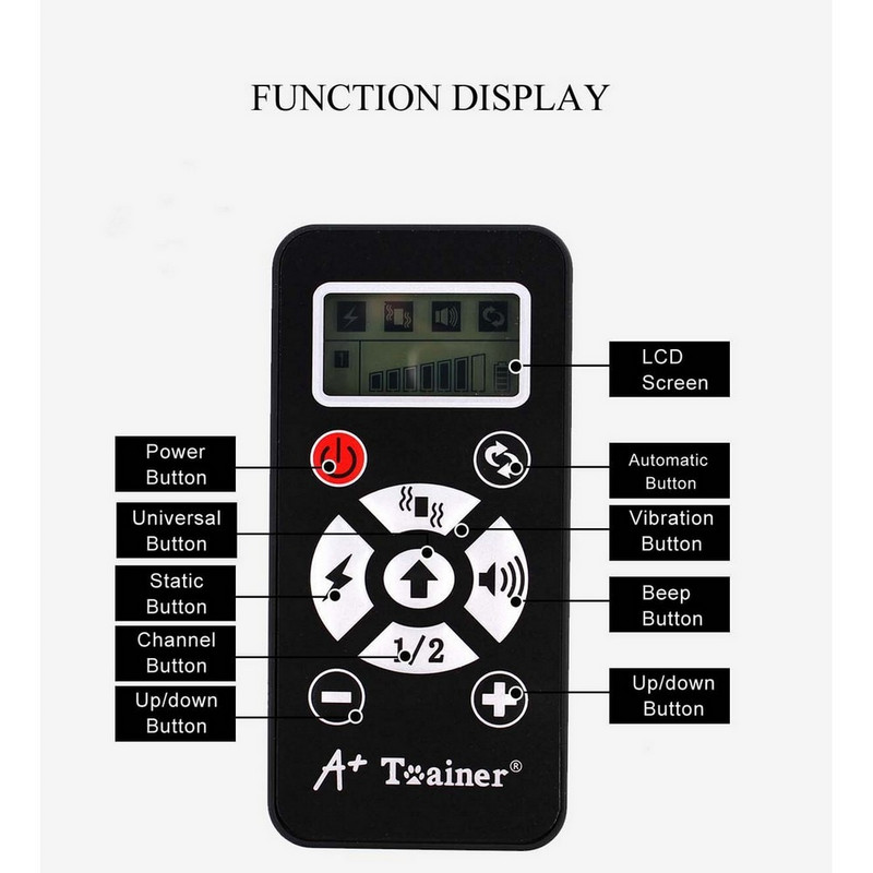 Guler de dresaj pentru câini de companie 2 în 1, guler anti-latrat, interschimbabil, cu telecomandă, impermeabil, reîncărcabil, automat.