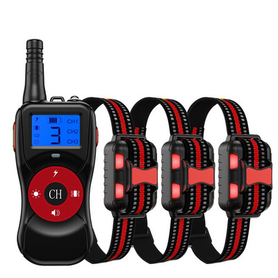 Elektrooniline koeratreeningu kaelarihm koos kauglaetava veekindla põrutussignaaliga Vitration põrutusvalgustiga väikesele keskmisele suurele koerale