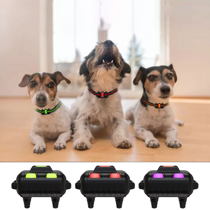 Elektrooniline koeratreeningu kaelarihm koos kauglaetava veekindla põrutussignaaliga Vitration põrutusvalgustiga väikesele keskmisele suurele koerale