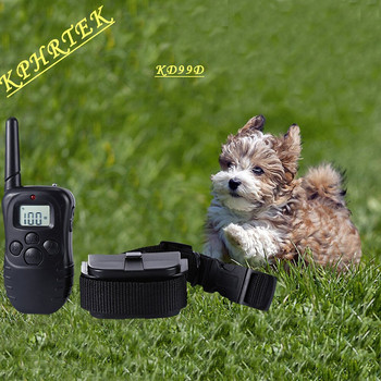 Устройство за дистанционно обучение на кучета с вибрационен електрически шок 998D електронен нашийник за обучение на домашни любимци за контрол на лаенето